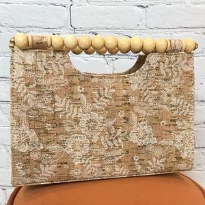 Haute Hippie Bamboo Cork Purse NWT